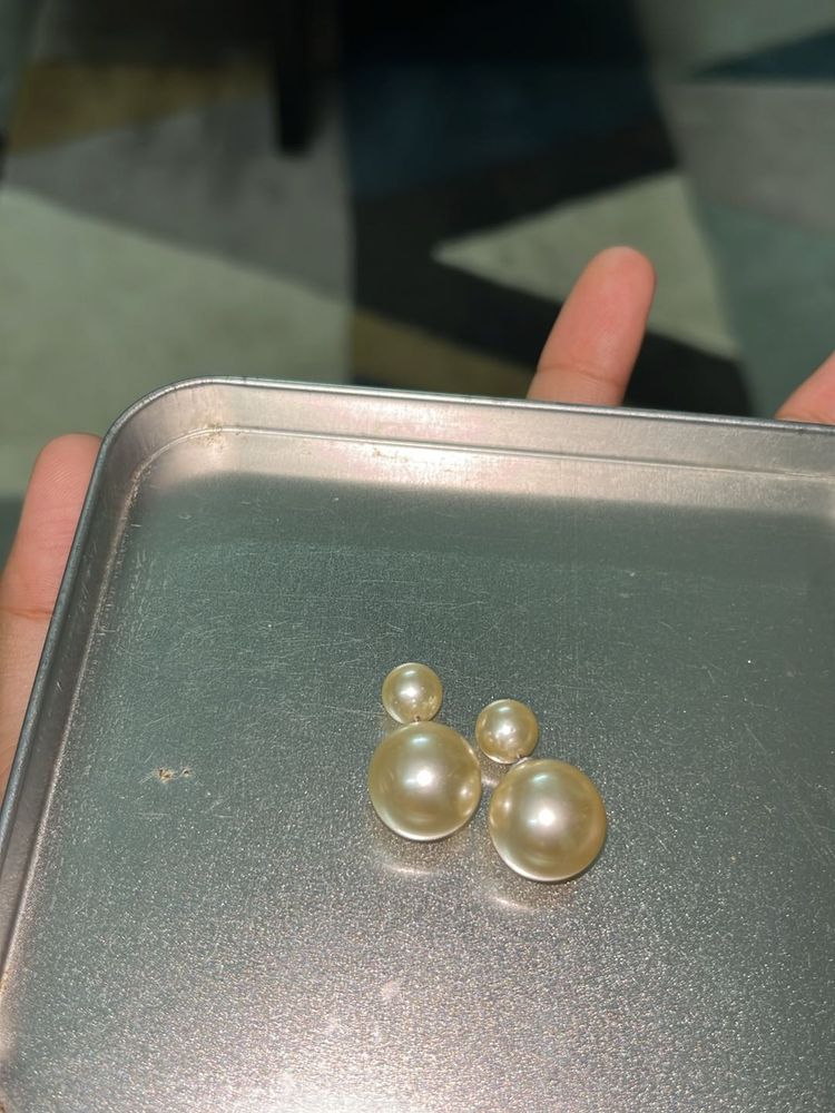 Cute White Pearl Studs