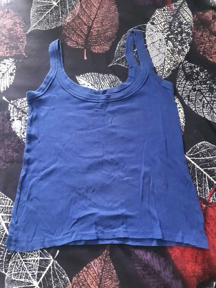 Blue and Black camisoles combo