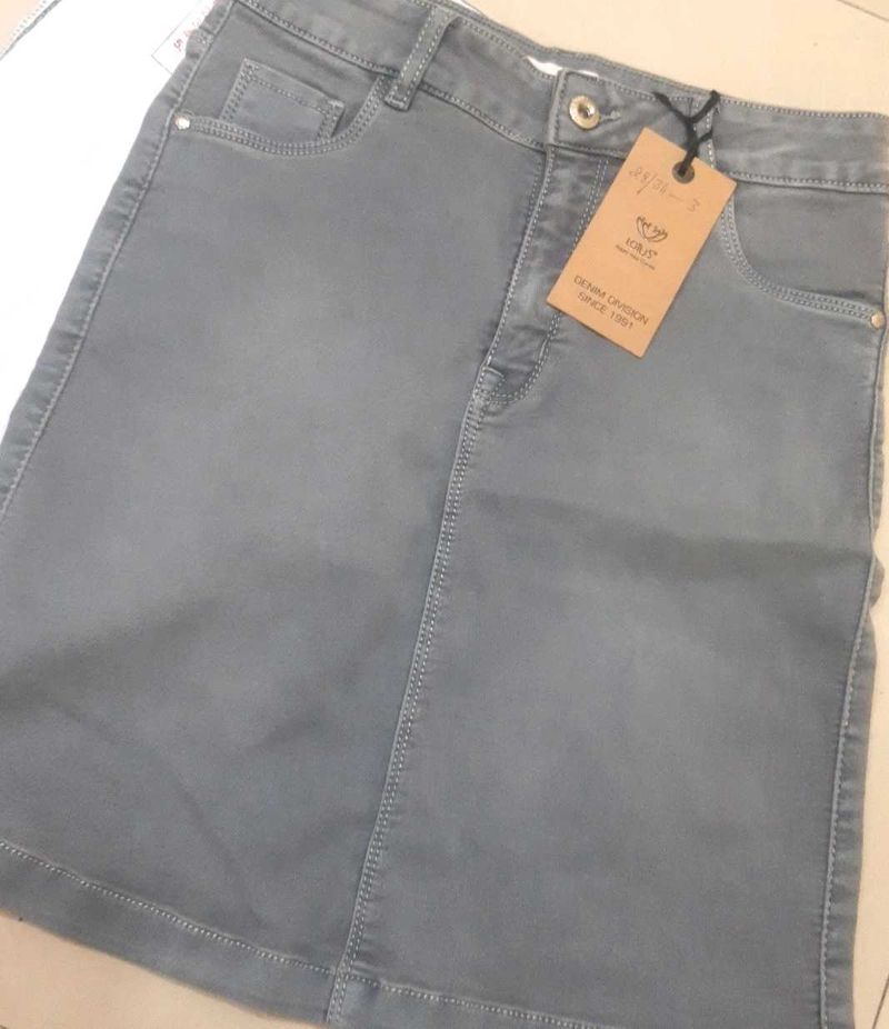 Lotus Denim Skirt - New w/ Tags
