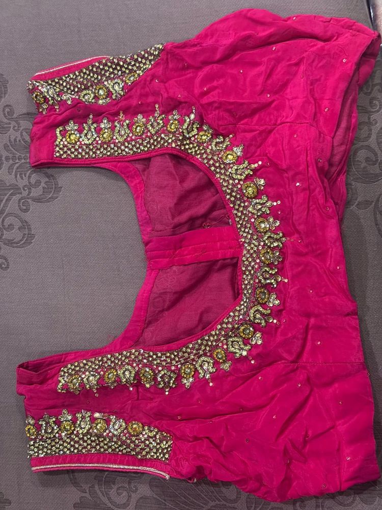 Embroidered Pink Blouse