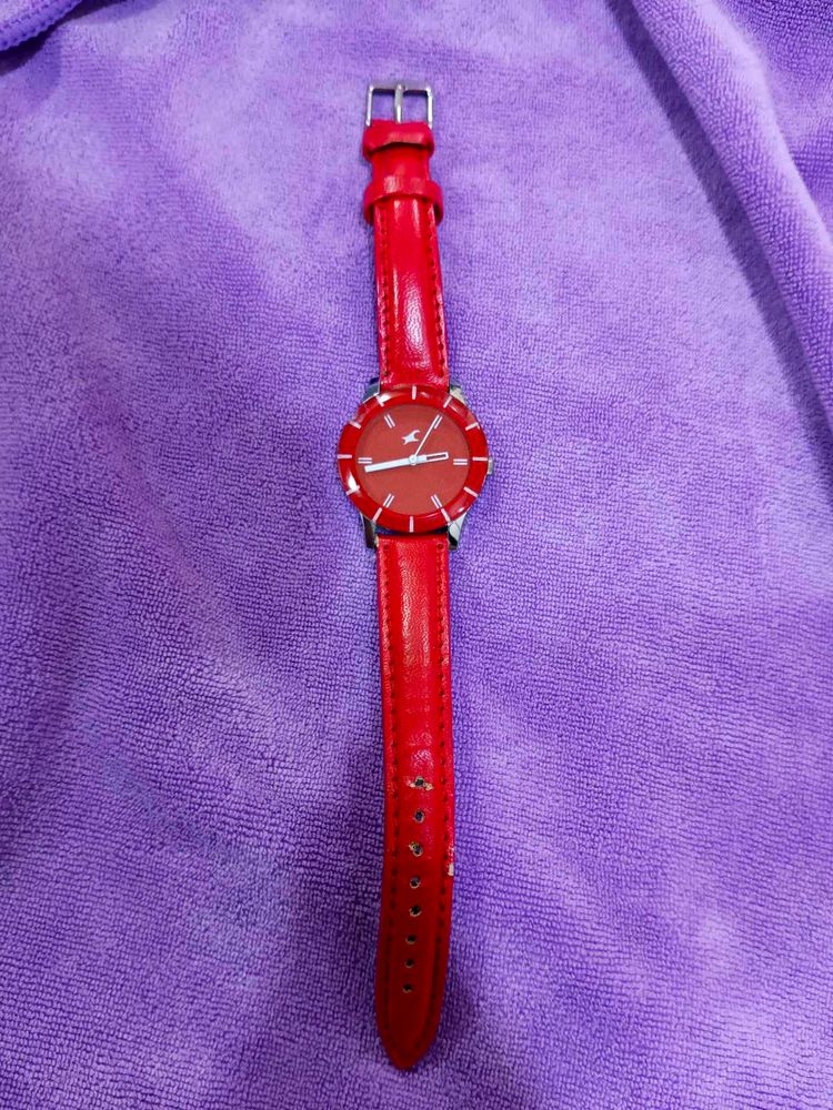 Red Fastrack Watch