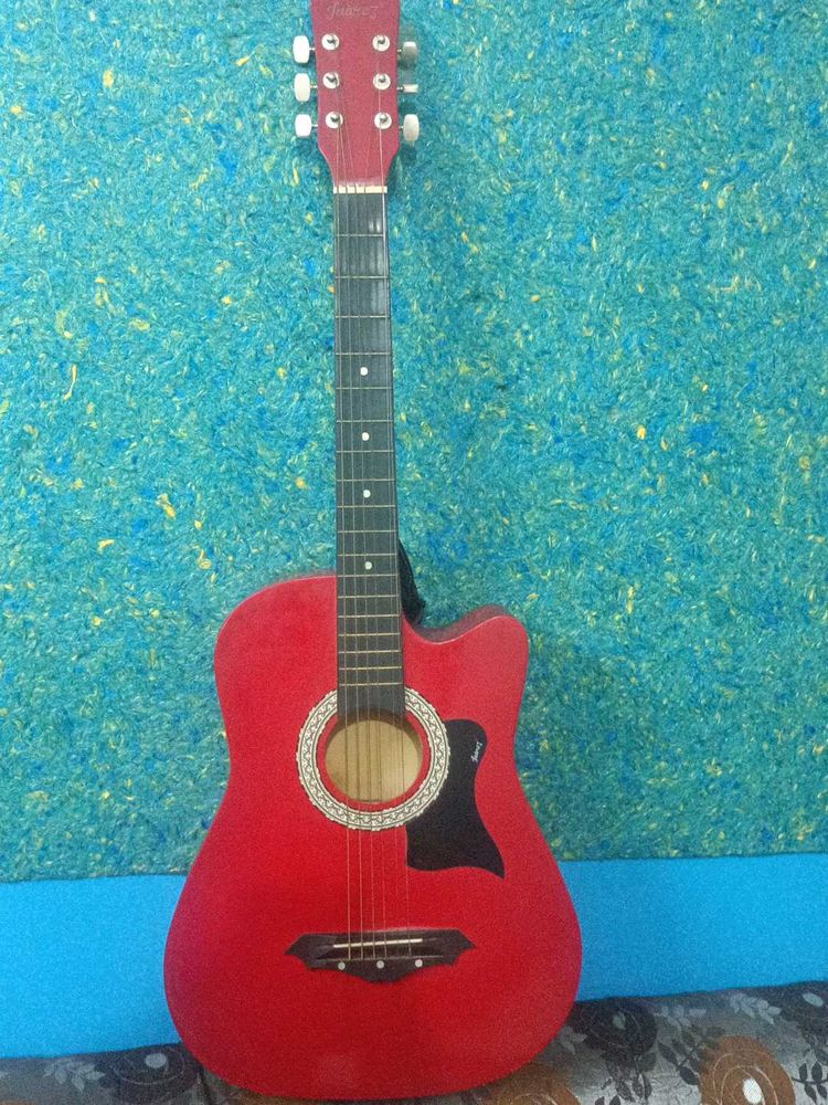 Red Acoustic Guitar