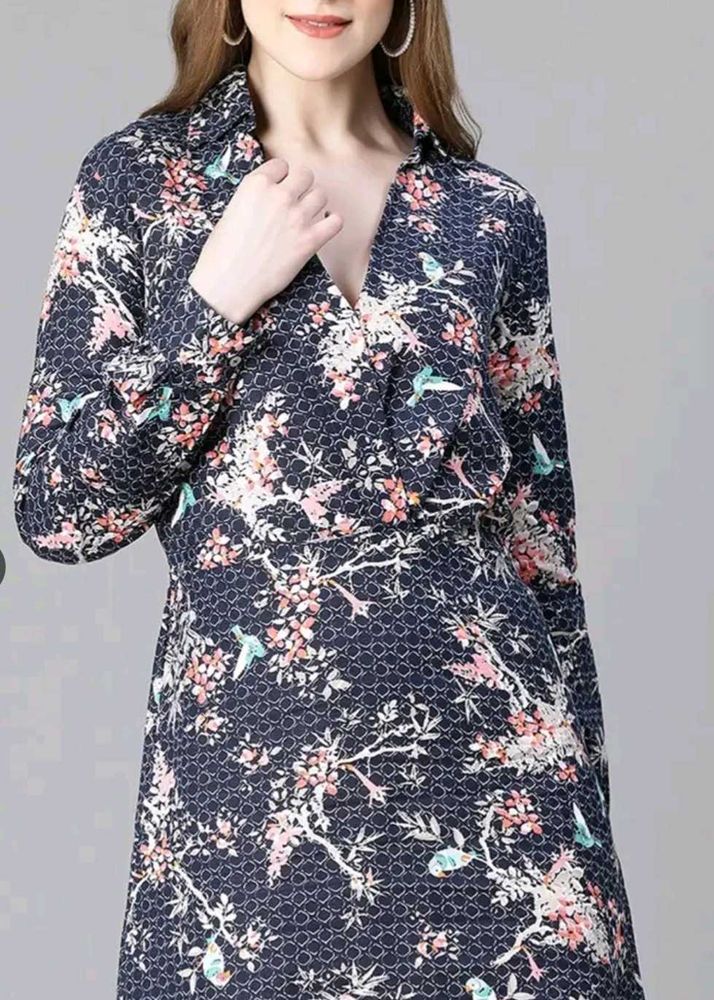 Oxolloxo Floral Print Mini Dress