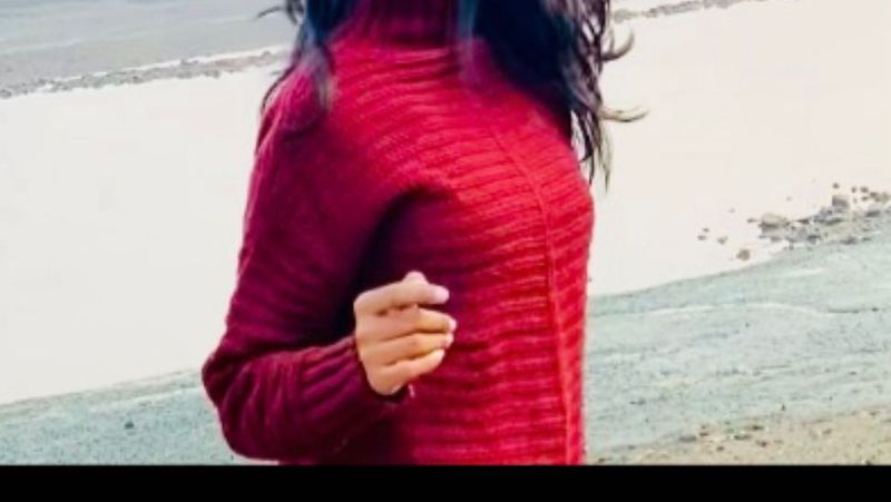 🌸maroon Crochet Sweater Top