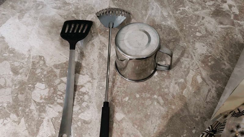 Small Jug With Two Frying Stick