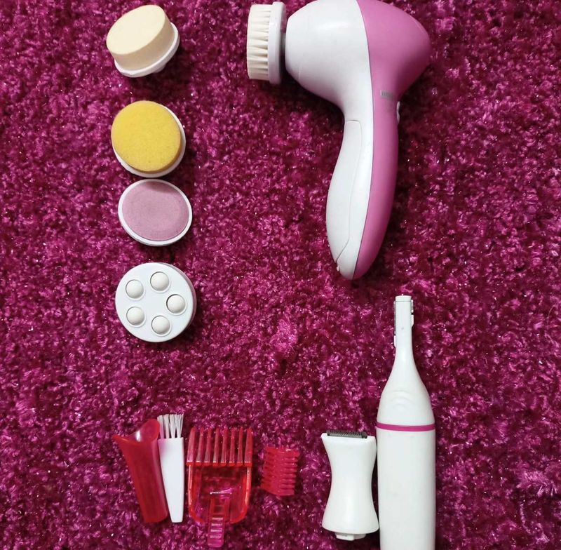 🎀Face Cleanser with Massager &amp; Trimmer for girls