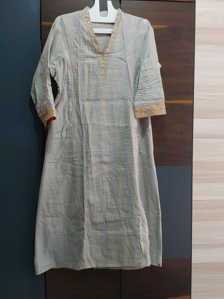 Biba Grey Color Kurta