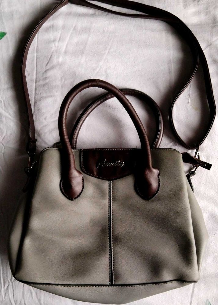 Gray Satchel Bag