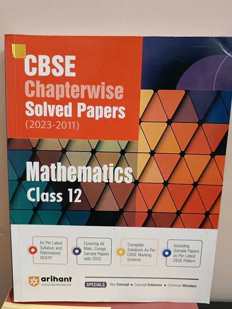 Arihant CBSE Math Class 12 Solved Papers