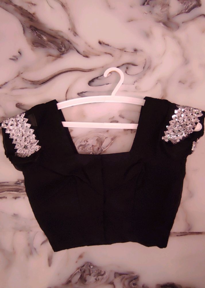 Black Party Wear Blouse