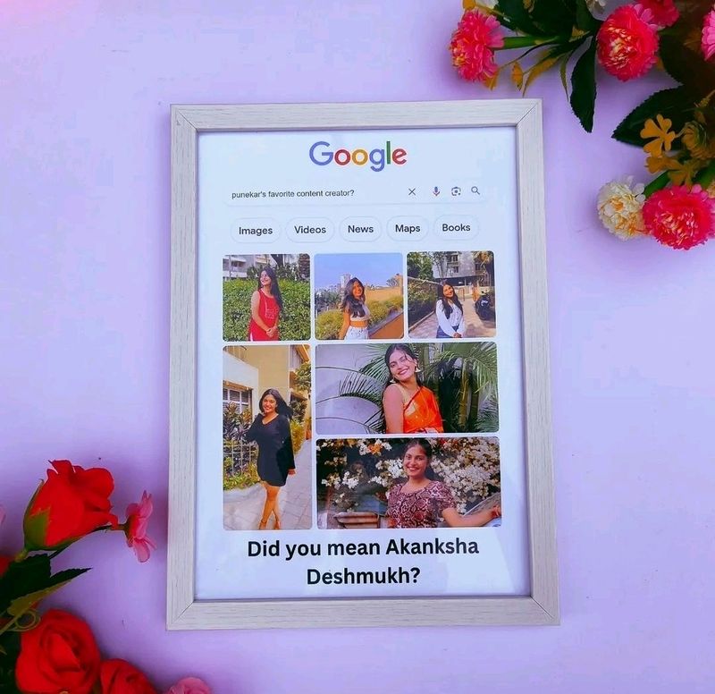 Customized Google Themed Photo Frame