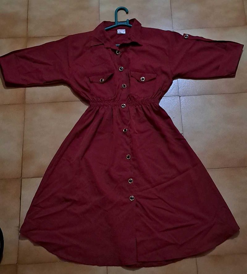 Collared Midi Dress