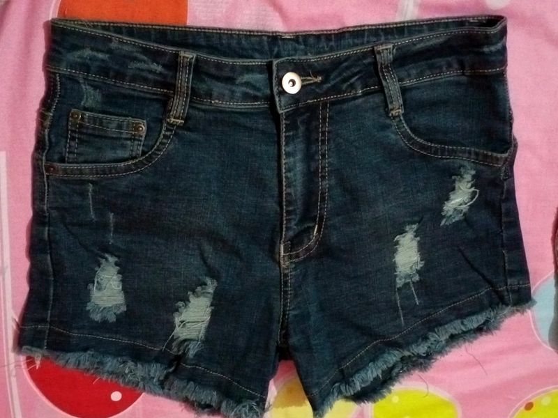 Jeans Shorts With Cap Combo Offer 🧢