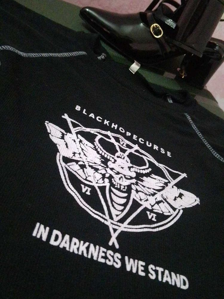 Black Hope Curse Crop Top Ribbed 🖤