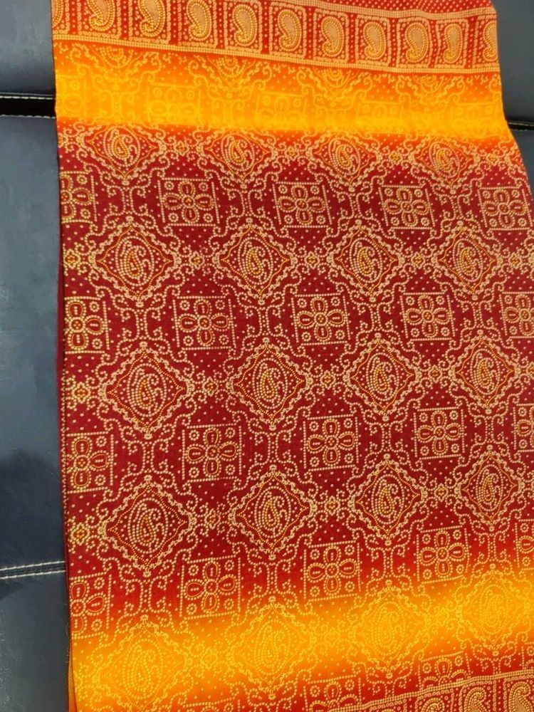 Jaipuri saari with attached blouse