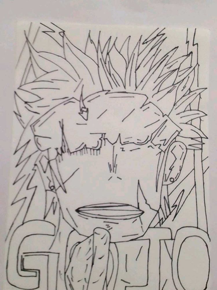 Original Gojo Satoru Anime Sketch