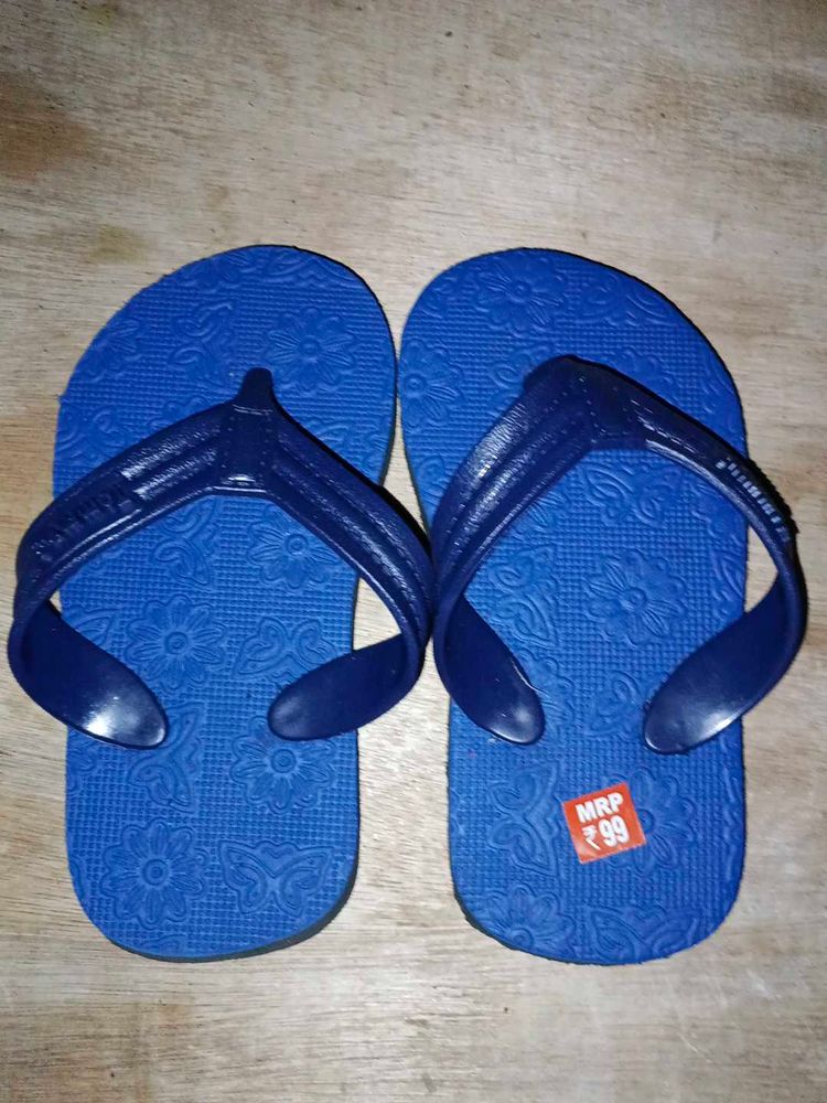 Blue Flip Flops