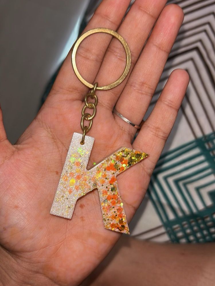 Alphabetic Resin Keychains