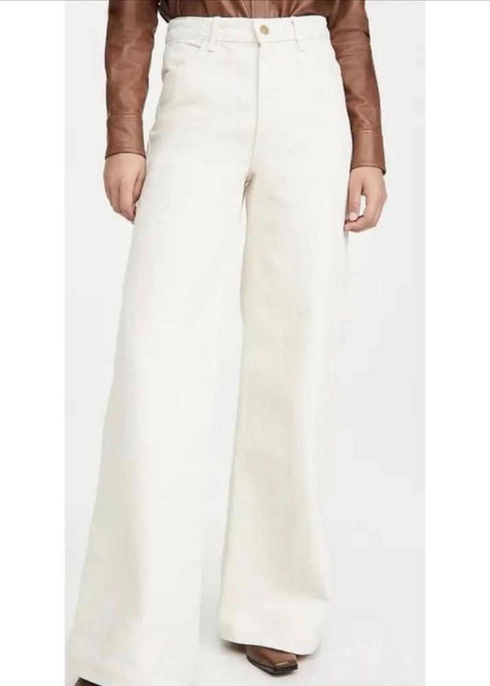 Wide Leg White Pants