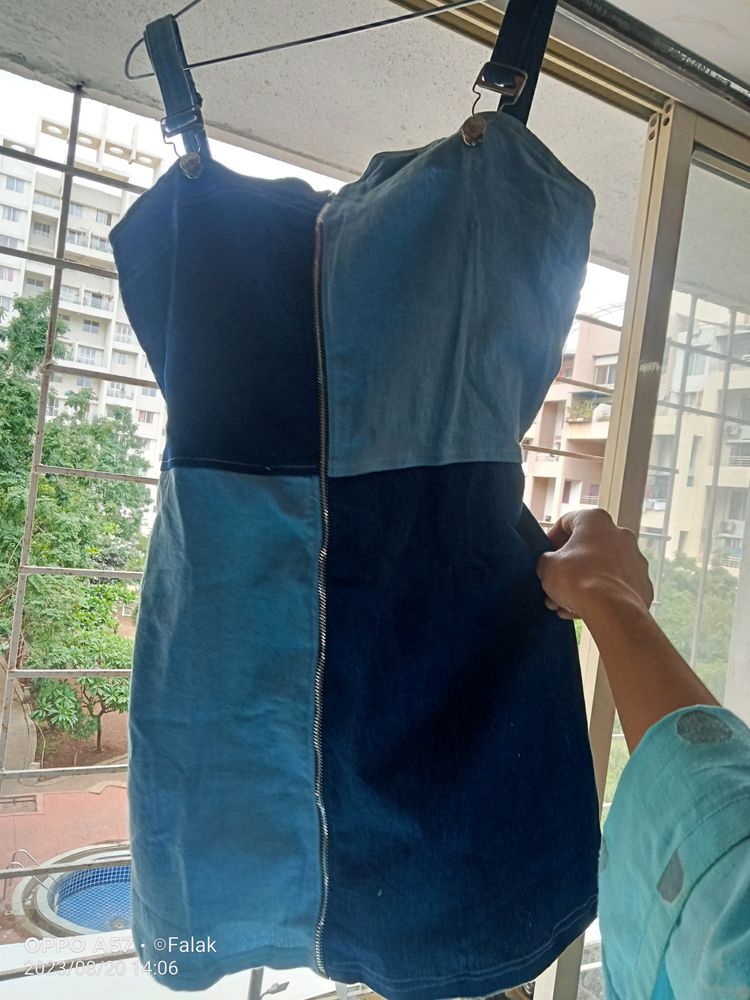 Brand New Blue Denim Midi Dress/Top