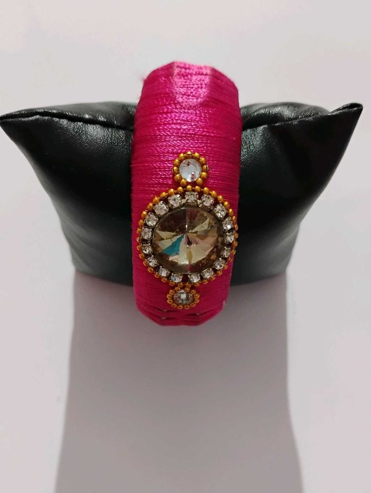 Pink Thread Bangle