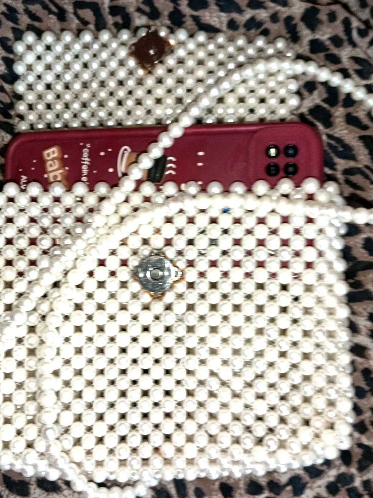 pearl 🦪 Beaded Handbag 👜