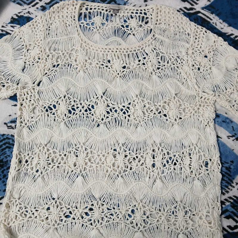 Crochet Knit Top