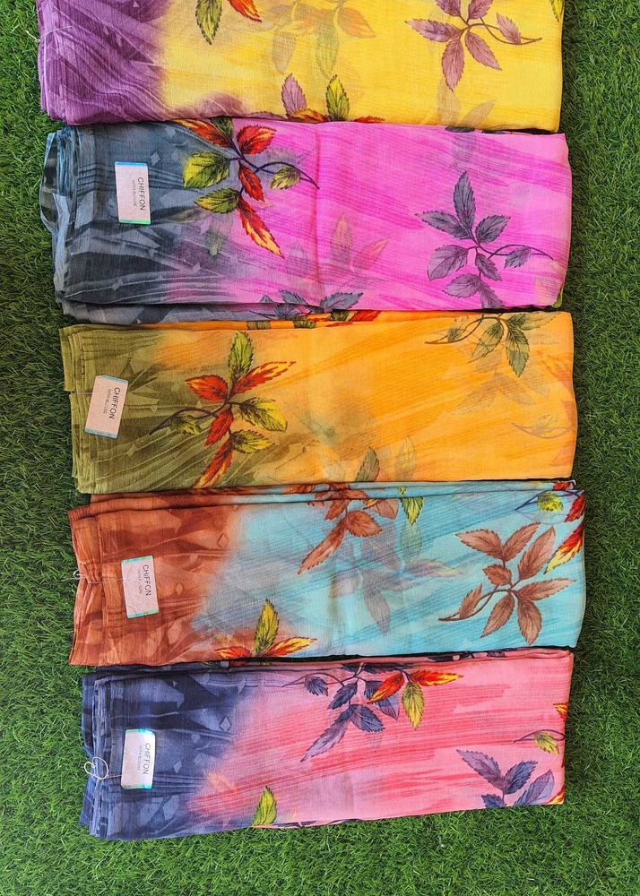 Floral Print Saree
