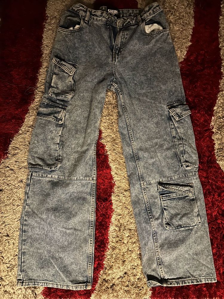 medium waist baggy y2k korean jeans