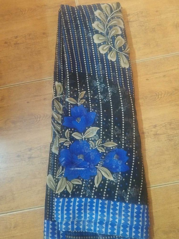 Floral Print Saree