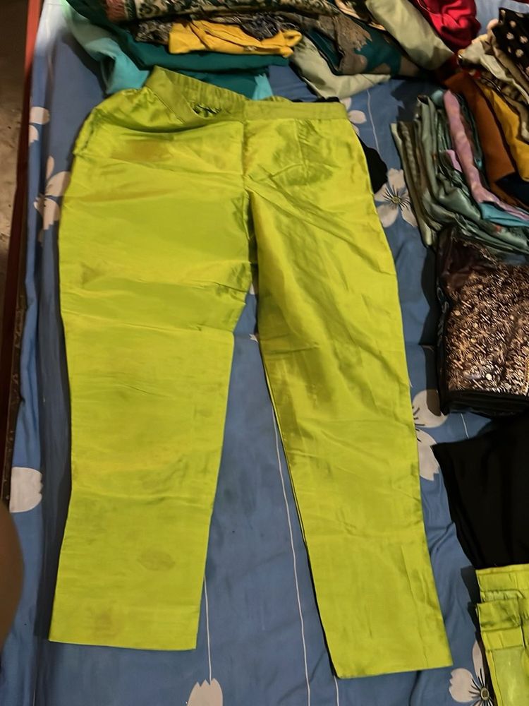 Lime Green Palazzo Pants