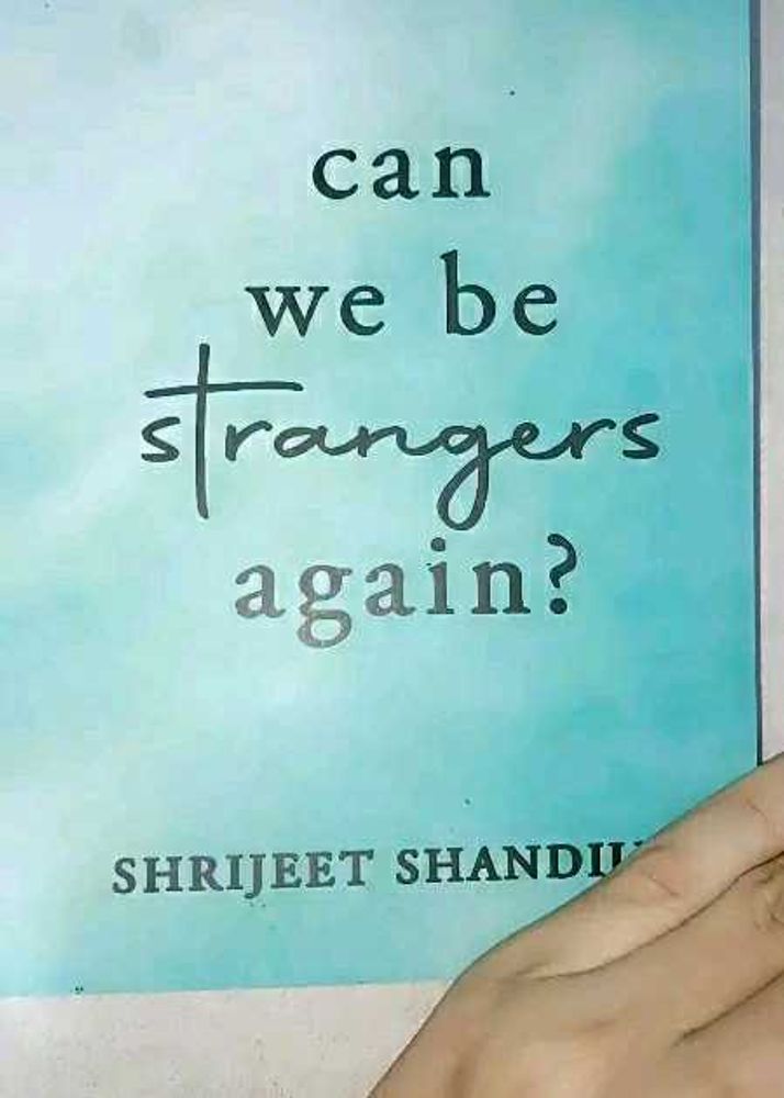 Can We Be Strangers Again Book