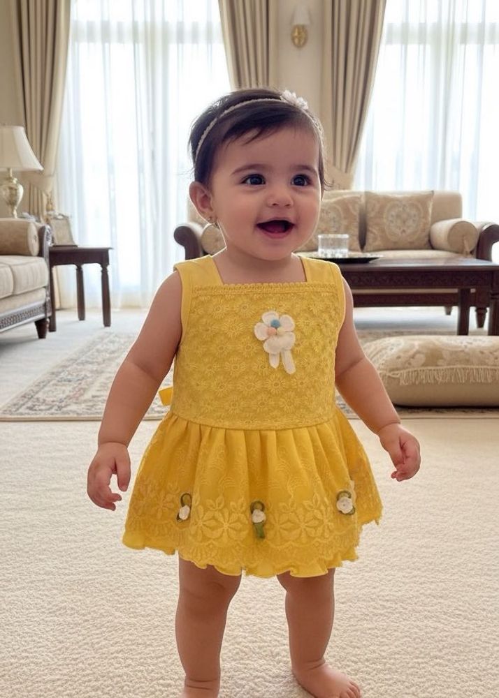 Cute Yellow Baby Outfit