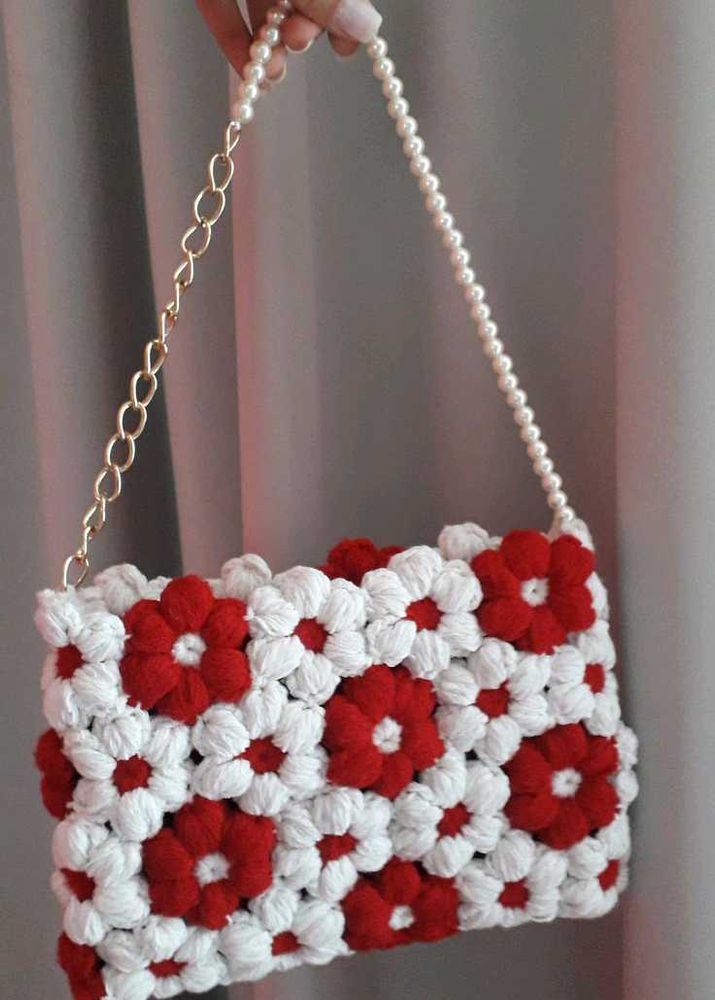 Floral Crochet Handbag