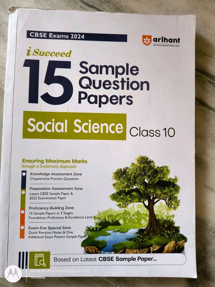 15 sample papers SST for class 10th