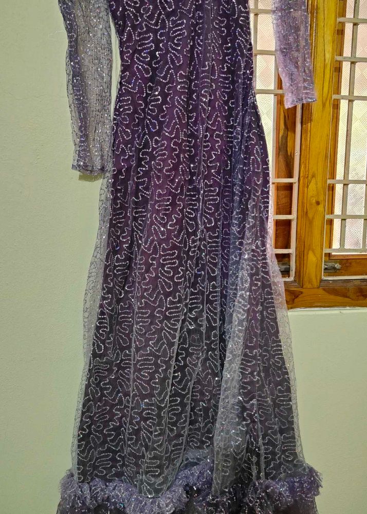Purple Ethnic Gown