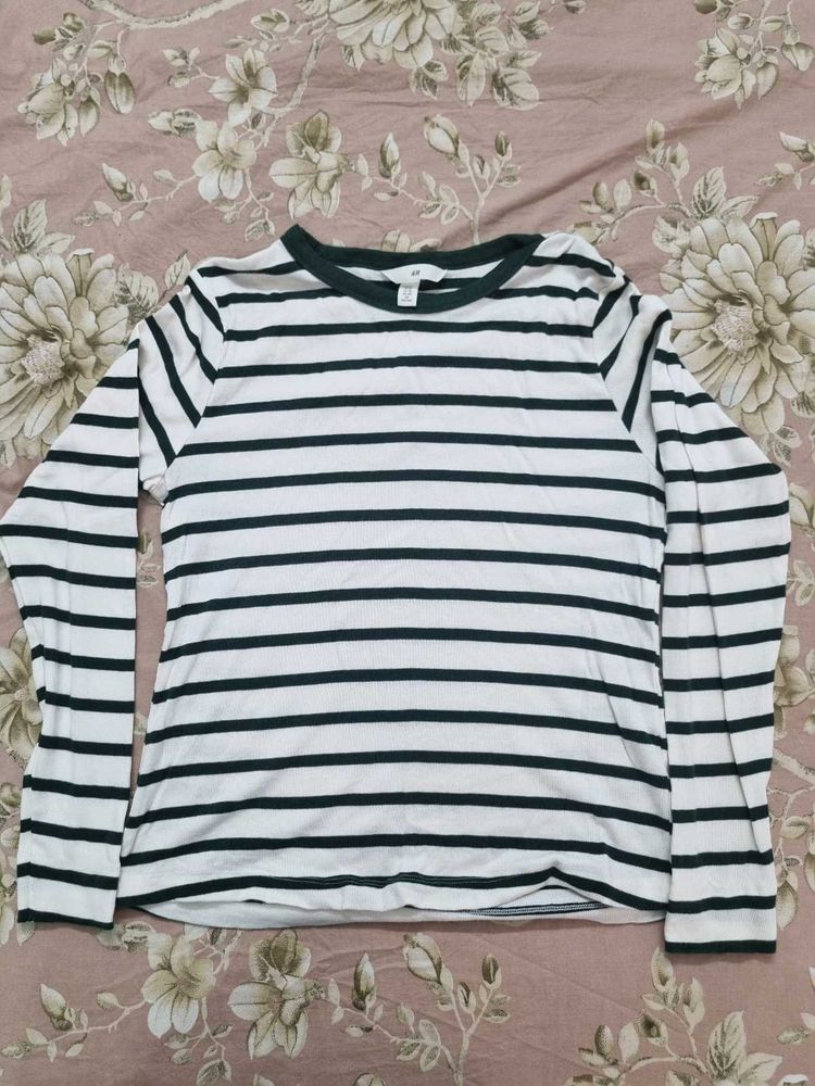 Striped Long Sleeve Top