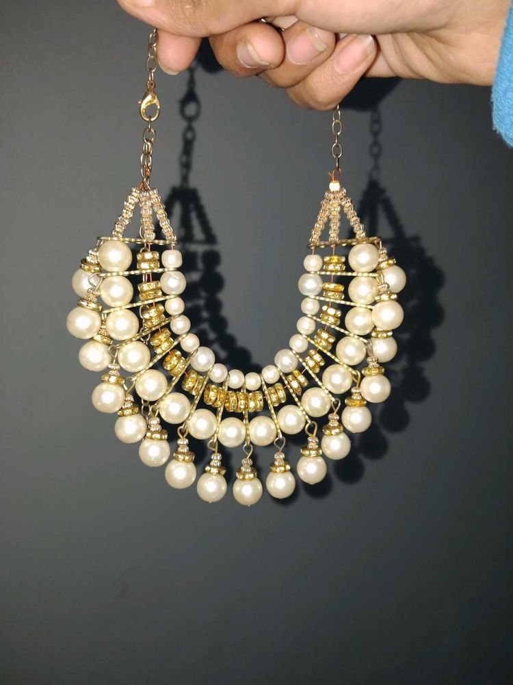 Pearl Necklace With Earrings