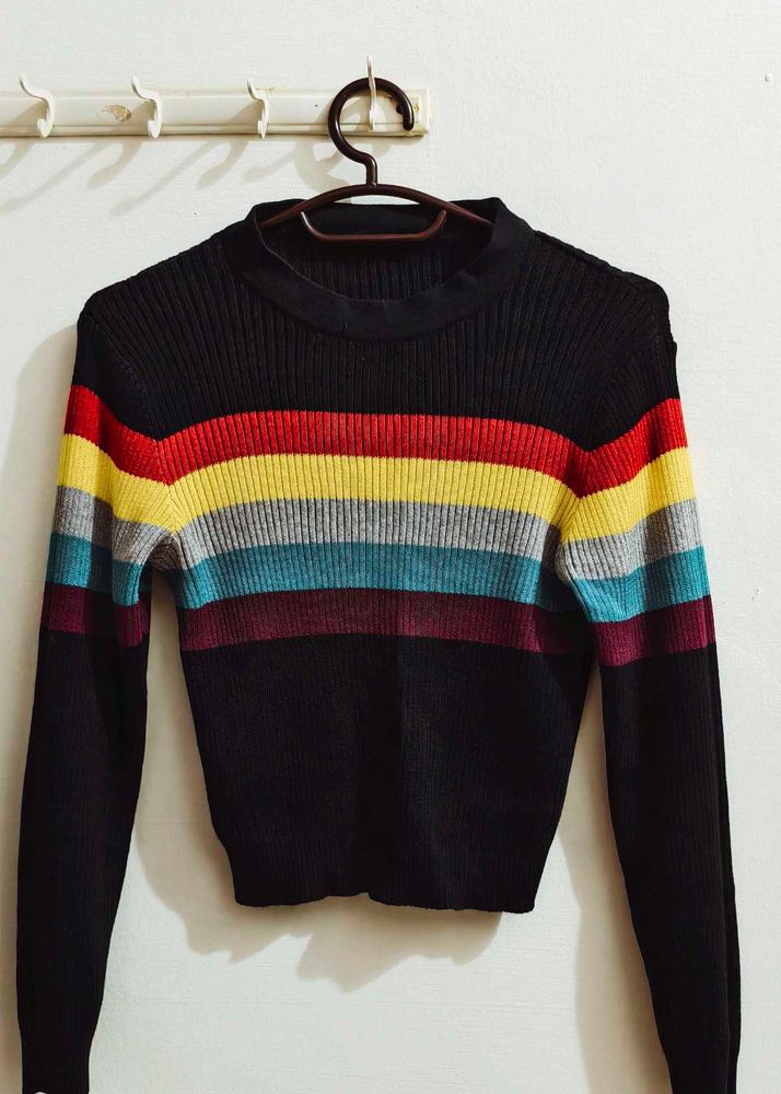 Striped Knit Sweater