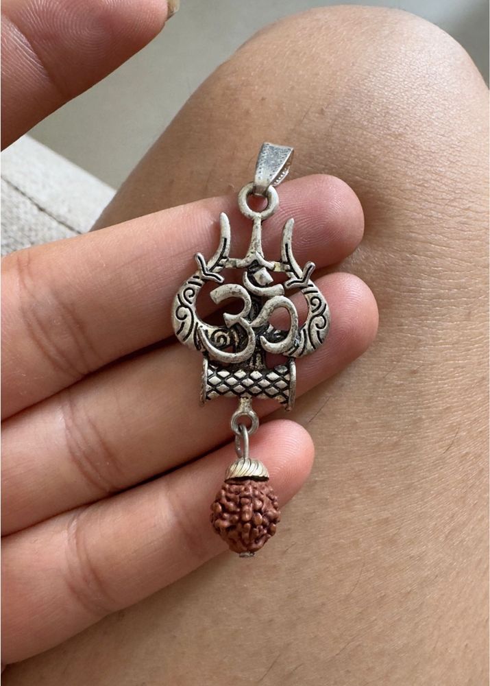Brand New Oxidised Spiritual Rudraksh Pendant