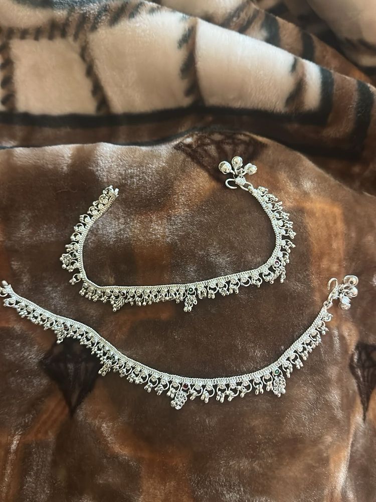 Silver plated Anklet( Payal )