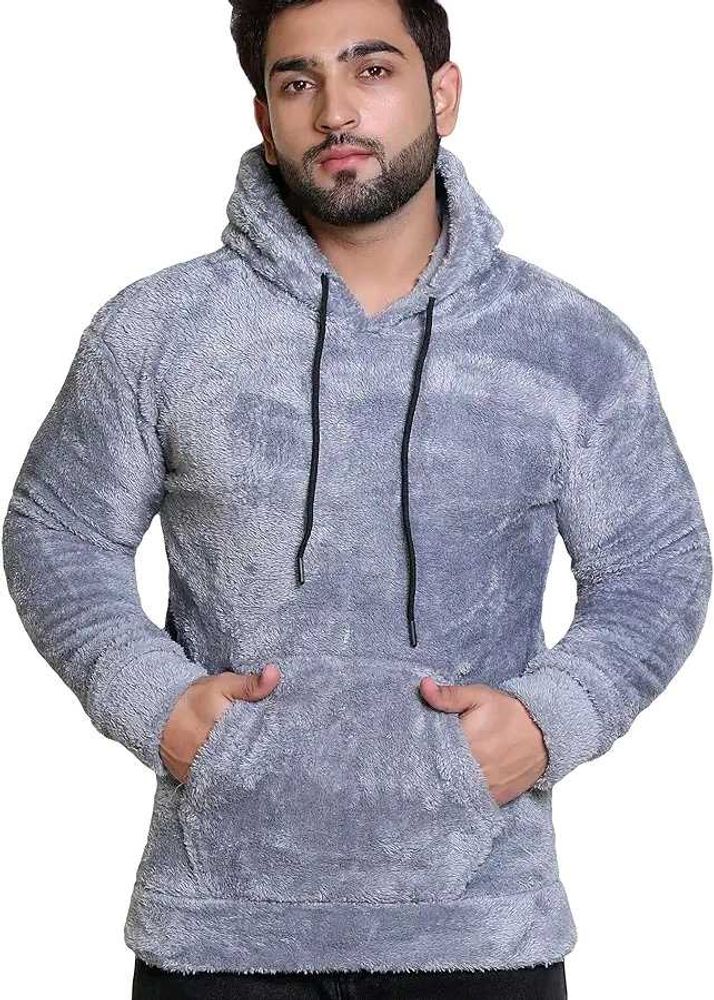 ✨Men’s Grey Wool Hoodie | Ultra-Soft ❄️