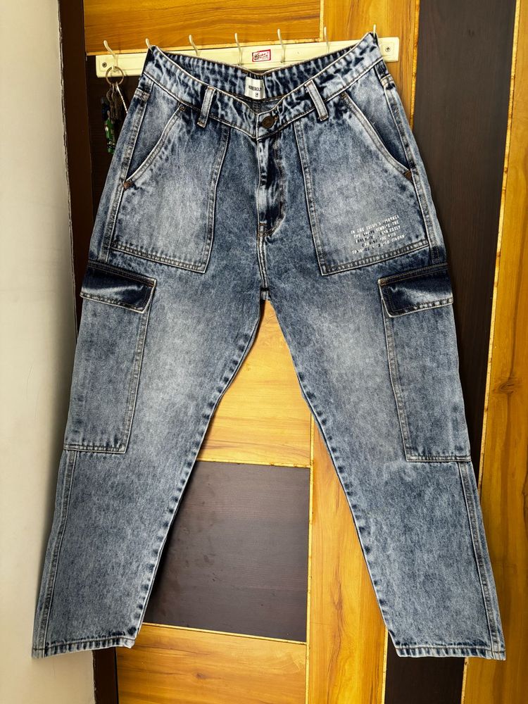 Cargo Denim Jeans
