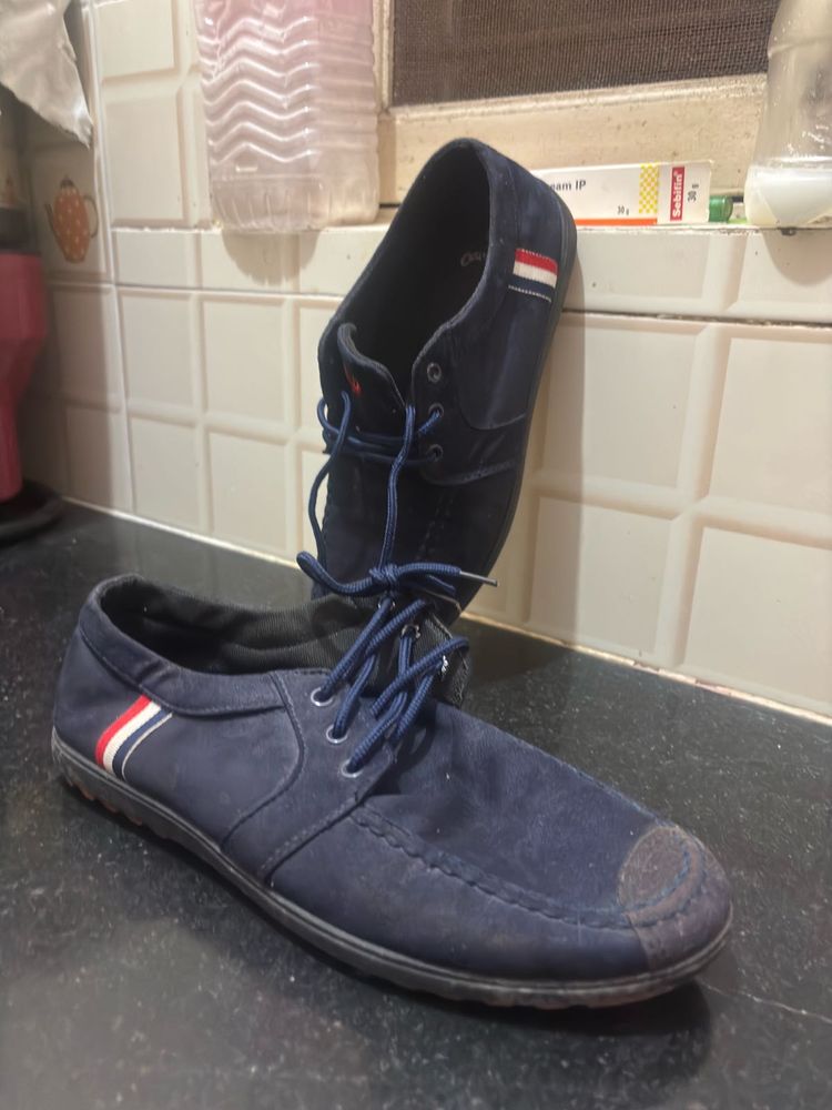 Blue Casual Shoes