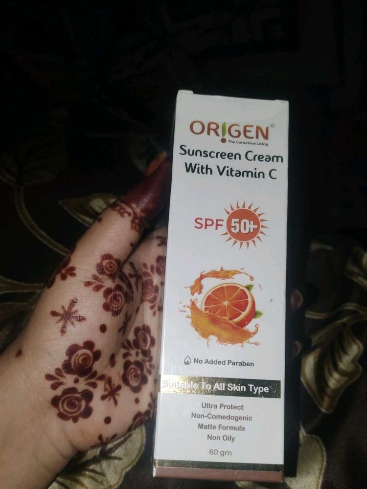 Origen Sunscreen SPF 50+ Vitamin C