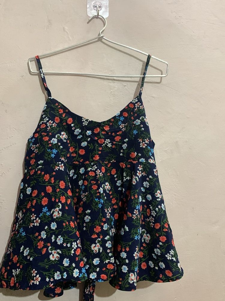 Cute Little Strappy Peplum Top