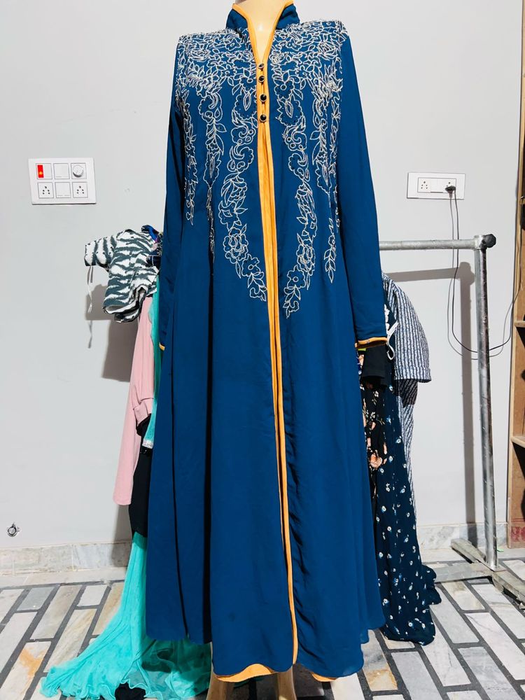Beautiful Blue Embroidered Kurta