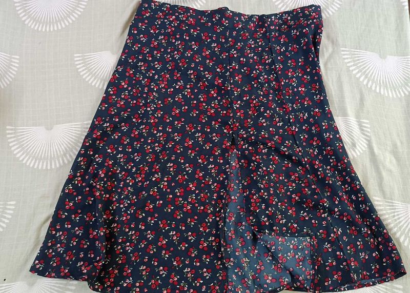 Floral Print Skirt