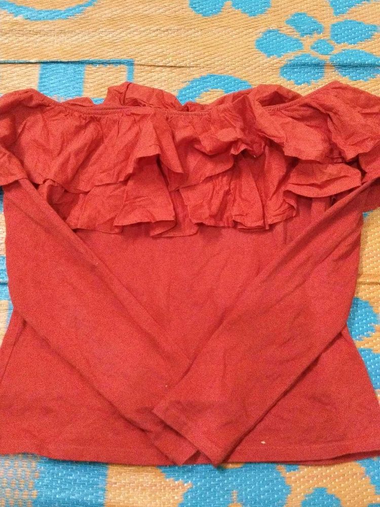 Stunning Red Colour Top ❤️