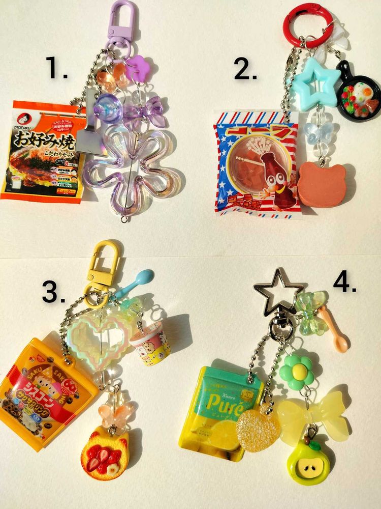 Japanese Food Gacha Trinkets- SOLD SEPARATELY
